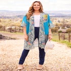 Luxe Georgette Long Kimono image number null