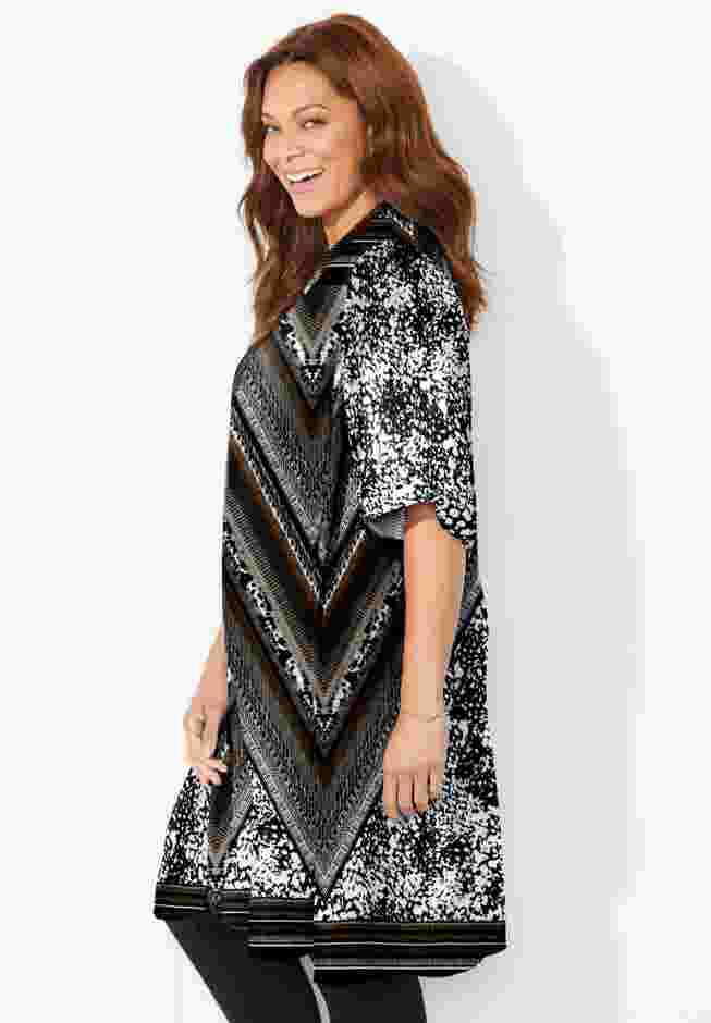 Luxe Georgette Long Kimono image number 2