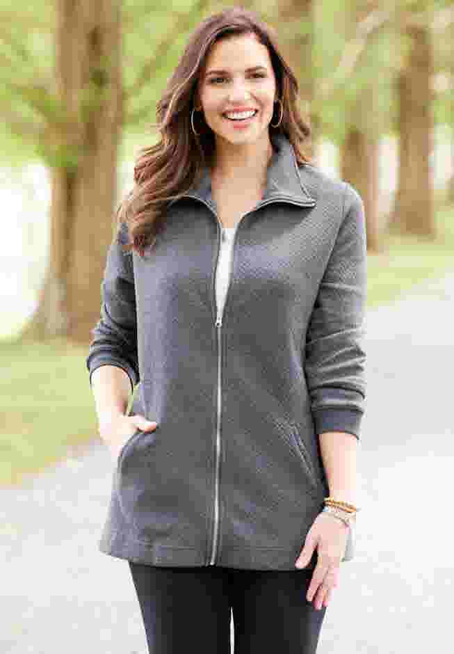 Quilted Knit Jacket image number 0