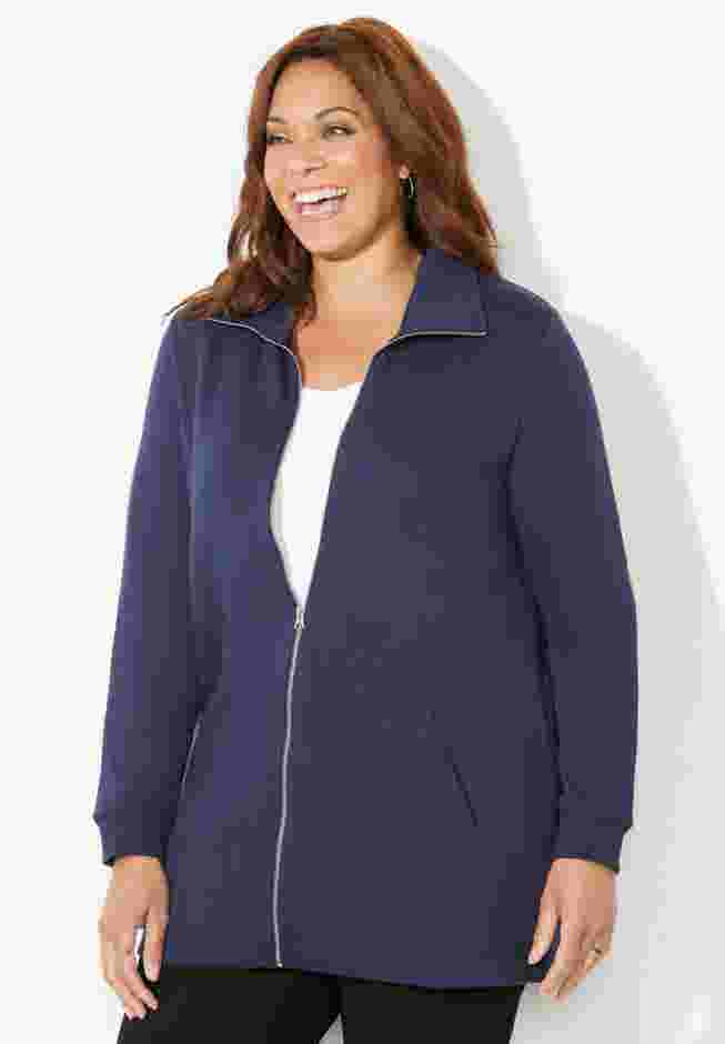 Quilted Knit Jacket image number 3