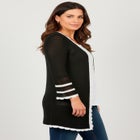 Bell Sleeve Open-Front Cardigan image number null