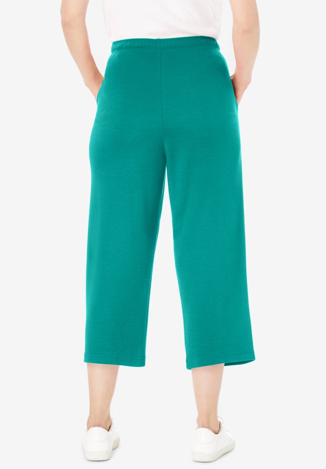 Sport-Knit Pull-On Capri Pants image number 1