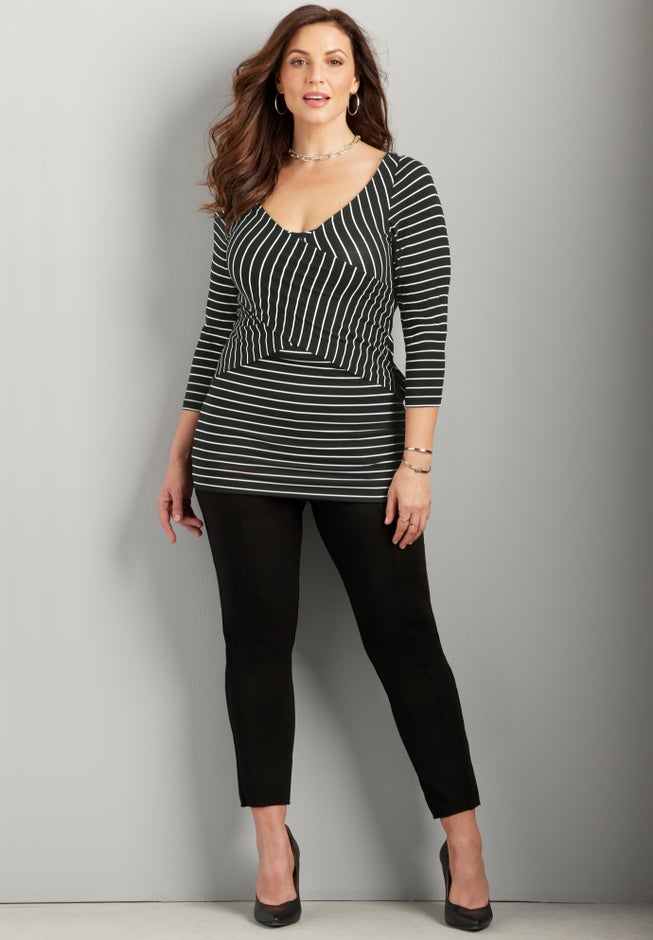 Curvy Collection Wrap Front Top image number 0