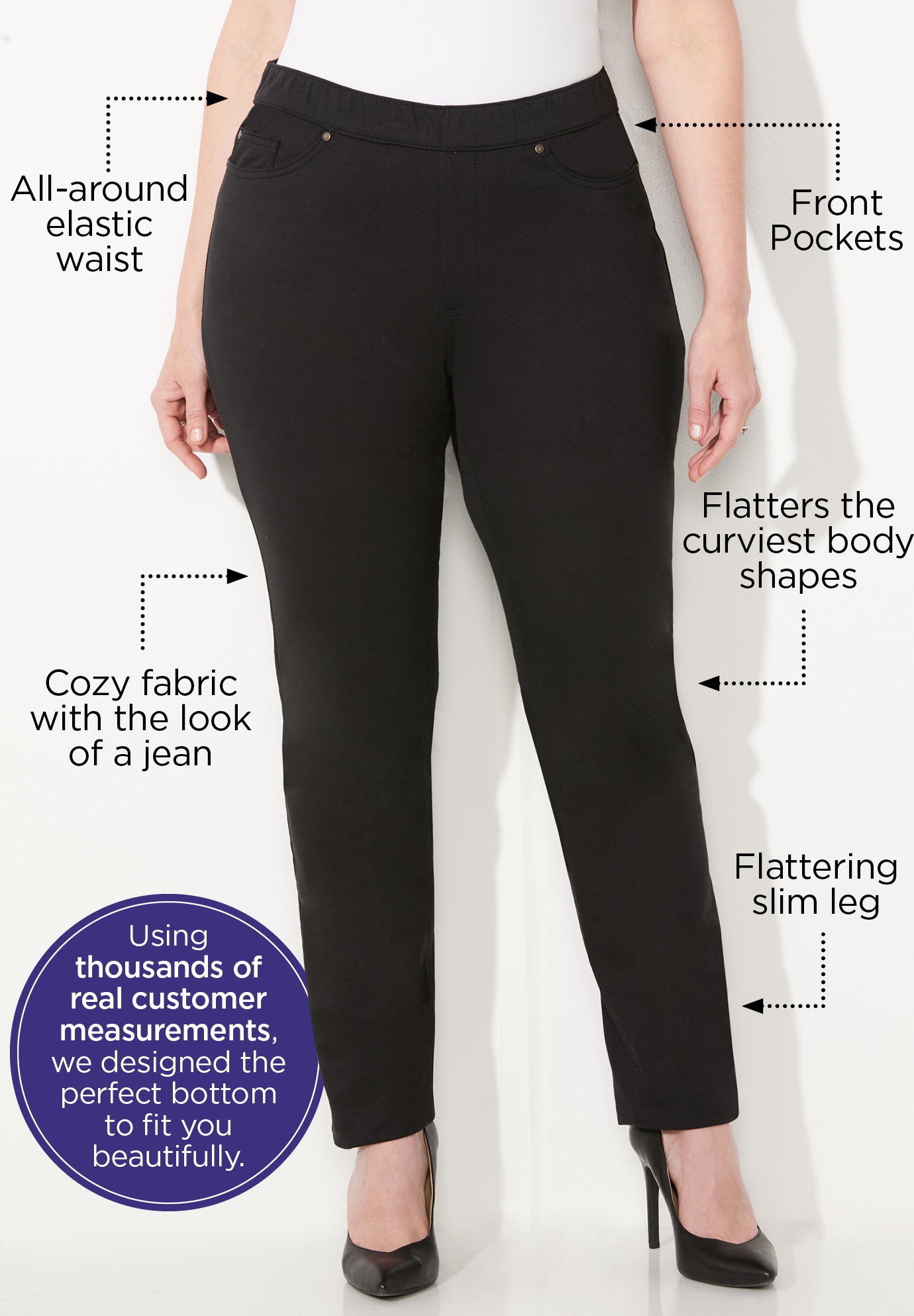 The Curvy Knit Jean image number 1