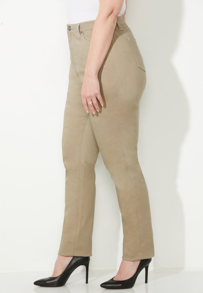 Sateen Stretch Curvy Pant image number 2