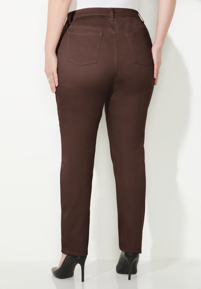 Sateen Stretch Curvy Pant image number 1