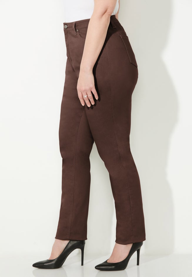 Sateen Stretch Curvy Pant image number 2