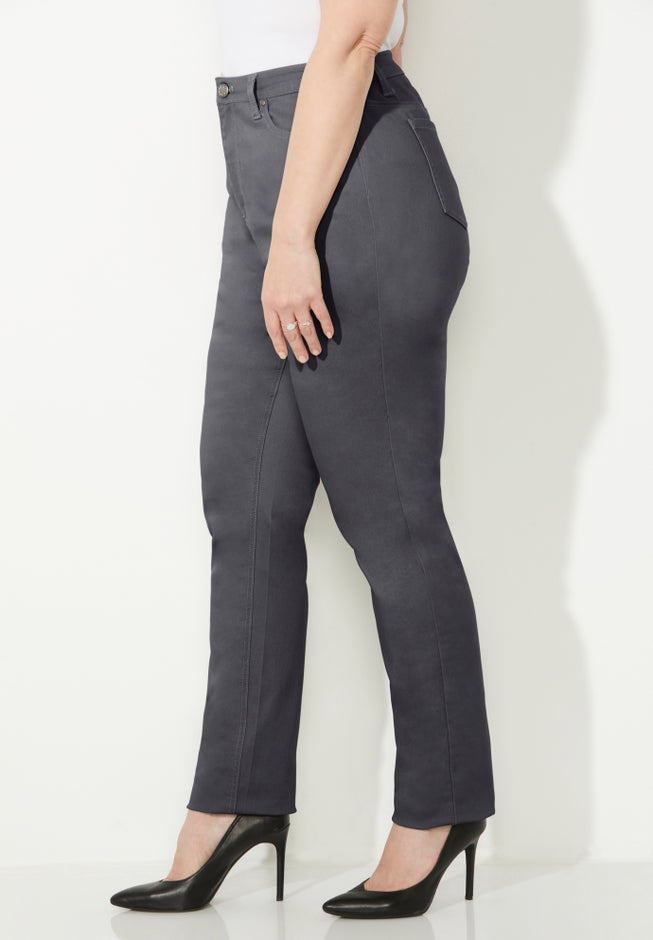 Sateen Stretch Curvy Pant image number 3