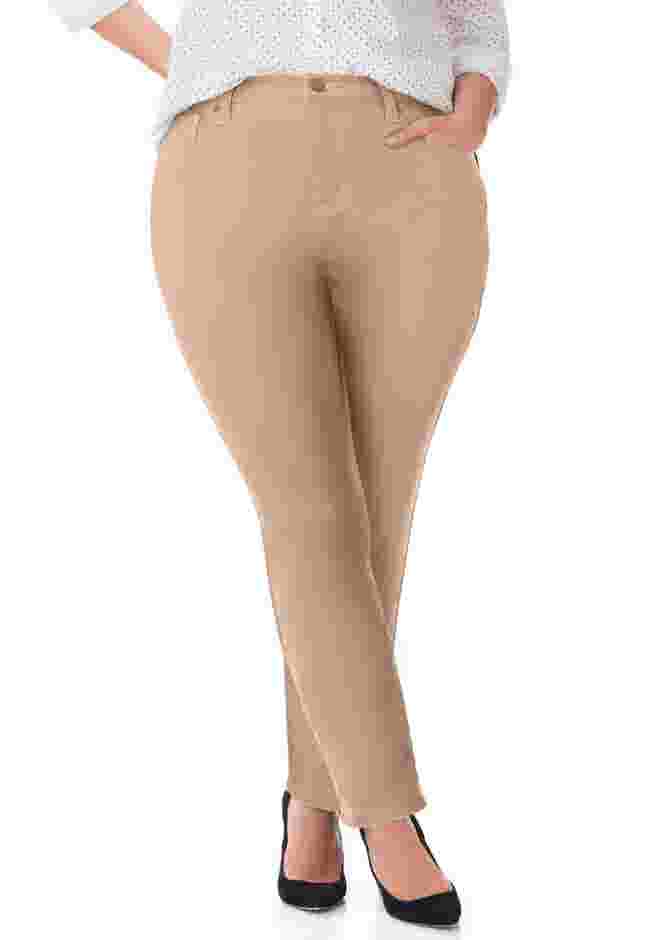 Sateen Stretch Curvy Pant image number 0