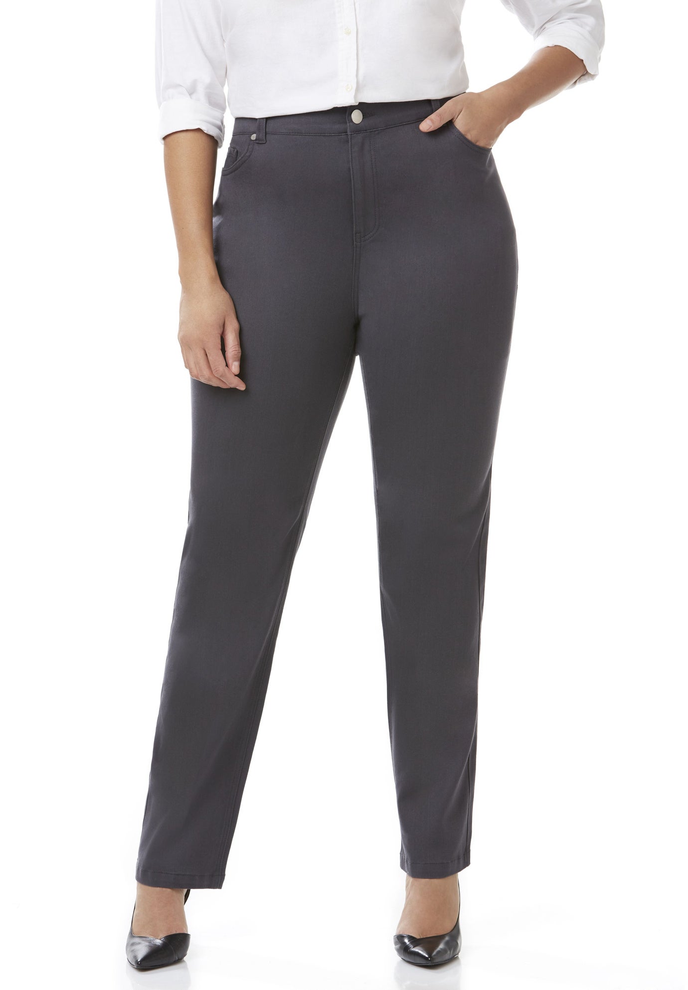Sateen Stretch Curvy Pant image number 0