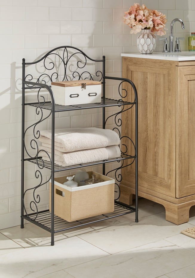 Scroll 3-Tier Bath Shelf image number null