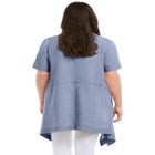 Linen-Blend Hanky Hem Tunic image number 1
