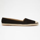 Faux Suede Slip-On Espadrille Flats image number null