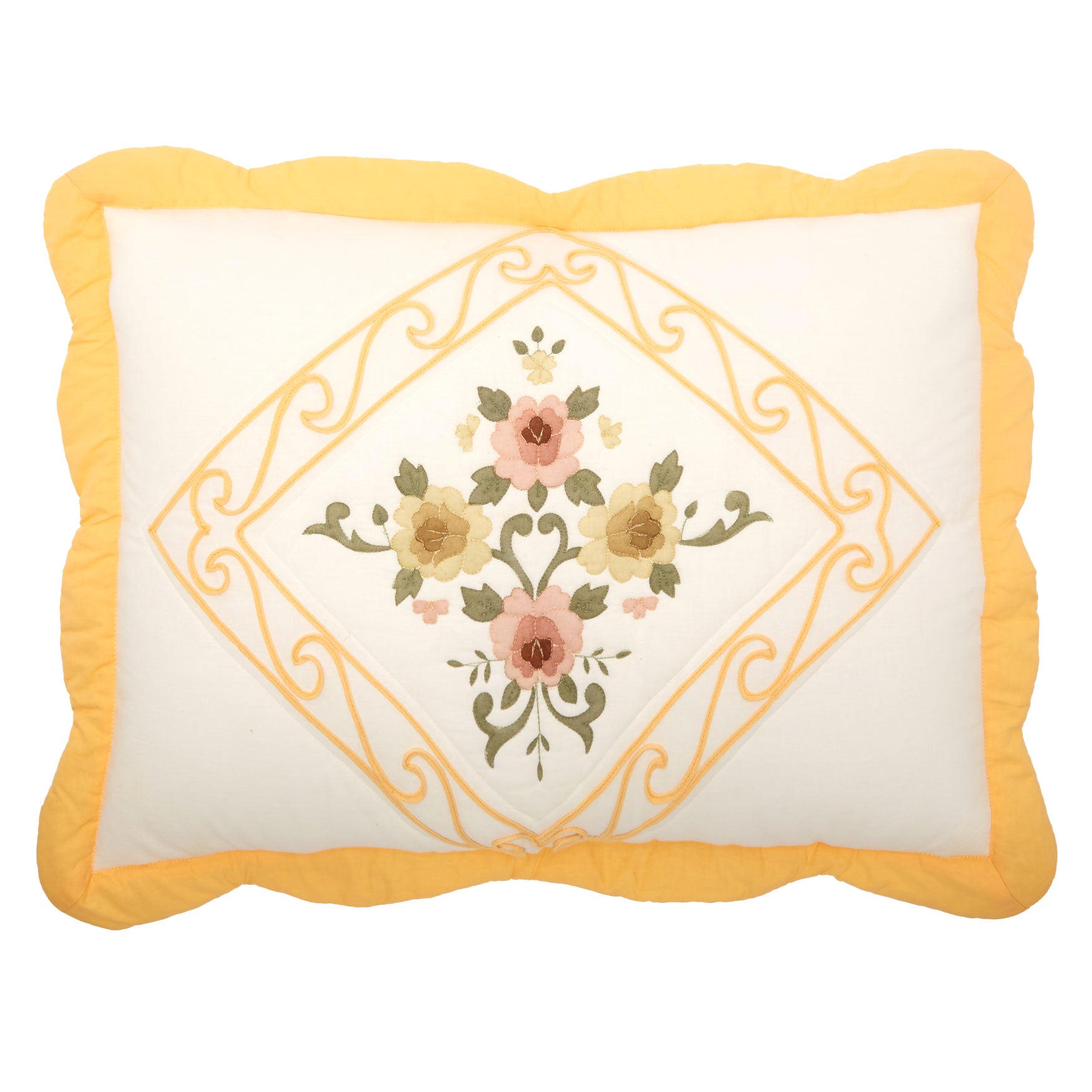 Ava Embroidered Cotton Sham image number 0