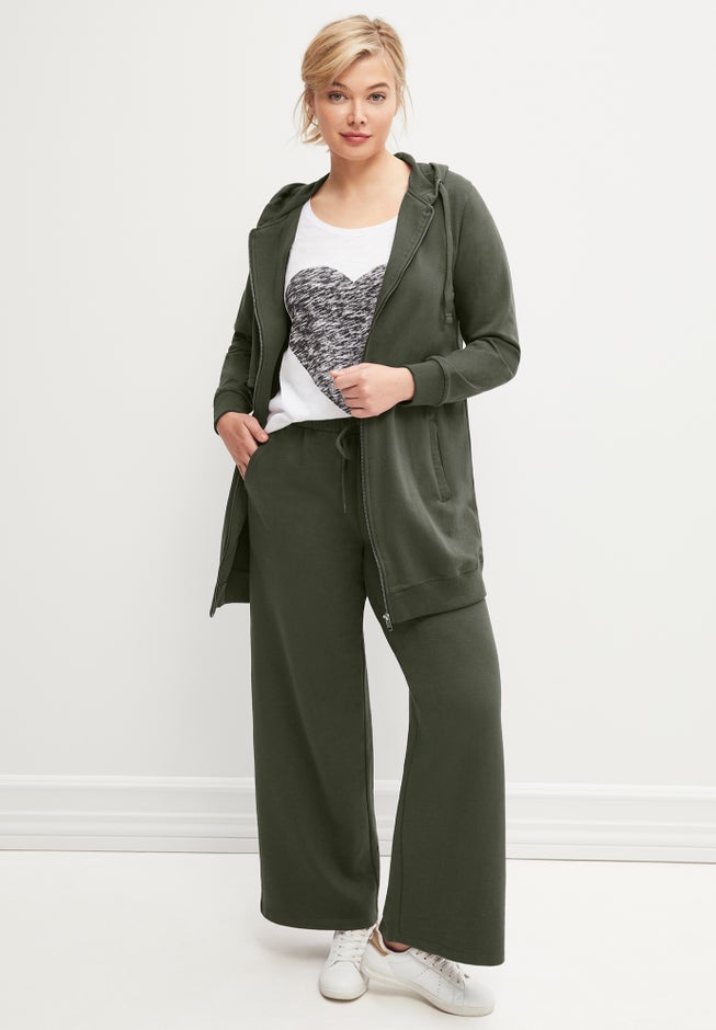 Wide Leg French Terry Sweatpant image number 1