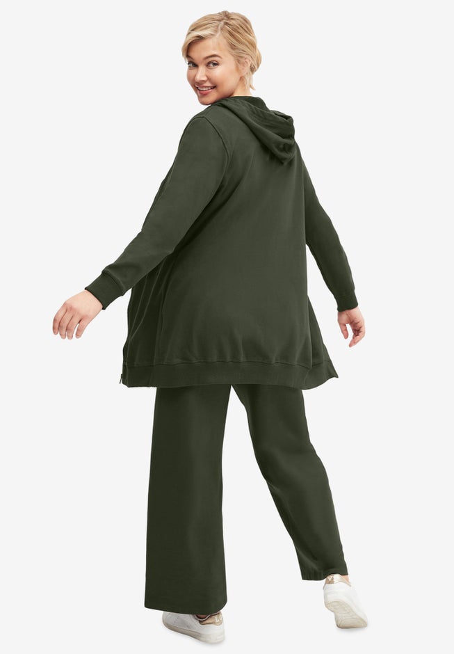 Wide Leg French Terry Sweatpant image number 1