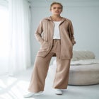 Wide Leg French Terry Sweatpant image number null