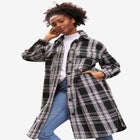 Wool Blend Long Shirt Jacket image number null