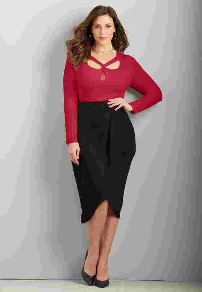Curvy Collection French Twist Top image number 0