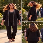 Beaded 3-Piece Cardigan Pant Suit image number 5