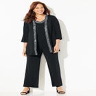 Beaded 3-Piece Cardigan Pant Set image number null