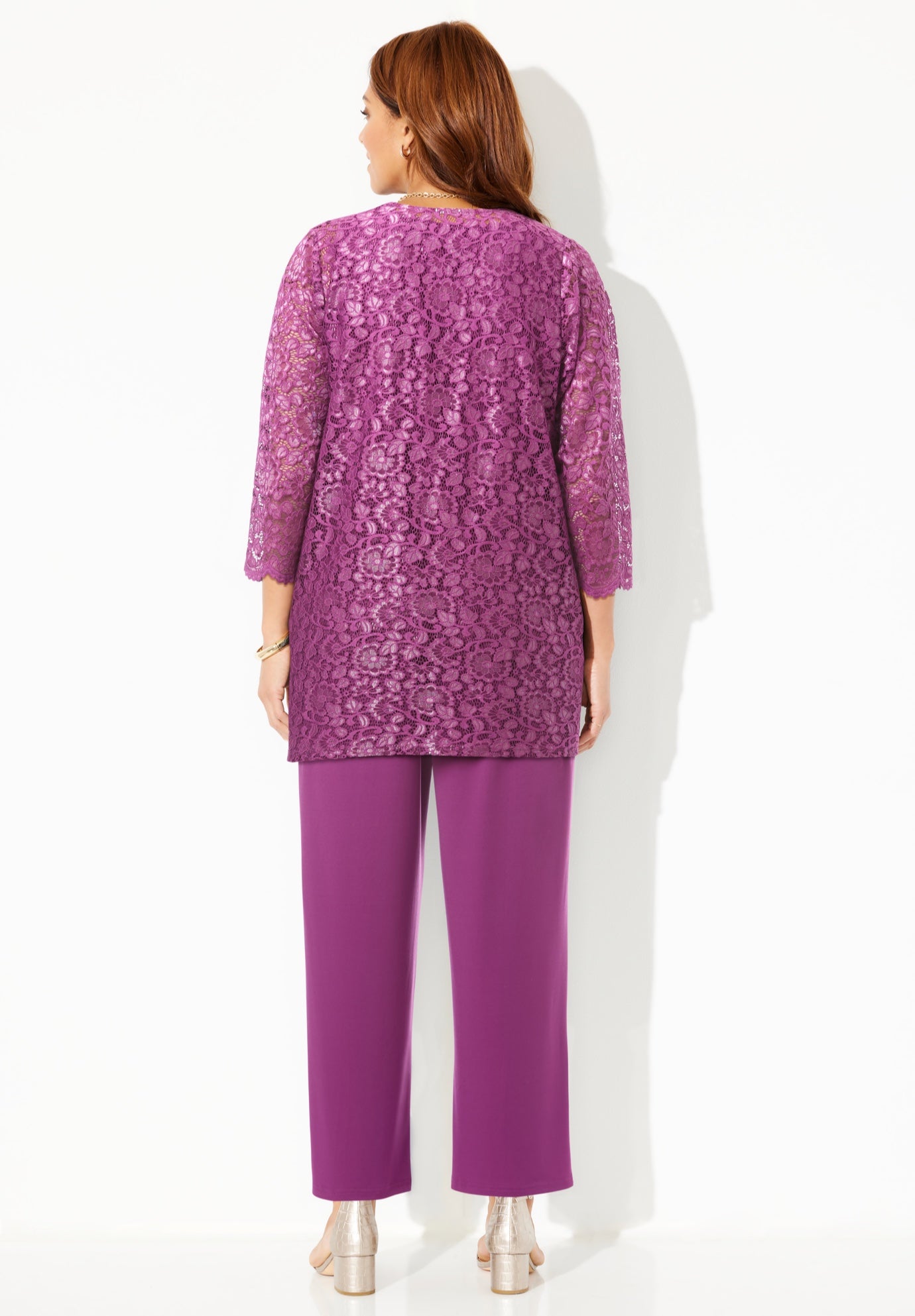 Luna Lace 3-Piece Pant Suit image number 1