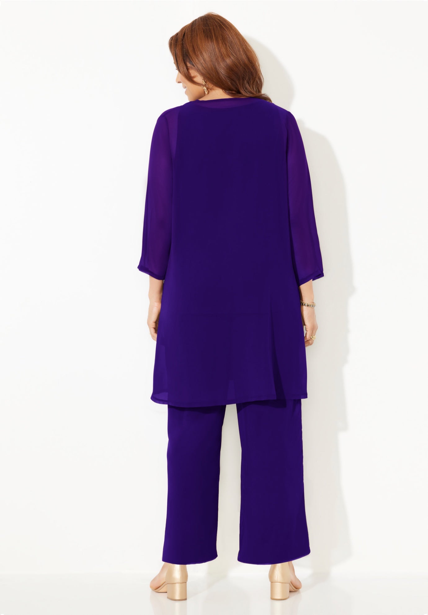 3-Piece Sequin Tank Pant Suit image number 1