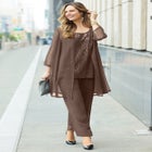 3-Piece Sequin Tank Pant Suit image number null