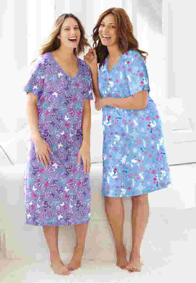 Long Print Sleepshirt image number 3