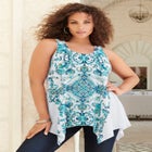 Handkerchief Hem Tunic Tank image number null