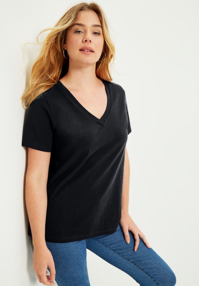 Short-Sleeve V-Neck One + Only Tee image number 0