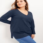 Long-Sleeve V-Neck One + Only Tunic image number null