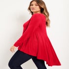 Long-Sleeve High-Low Tunic image number null