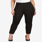Curvy Ponte Knit Ankle Pant image number null