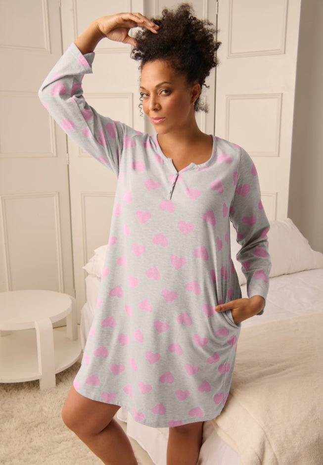 Dreams & Co.&reg; Henley Sleepshirt image number 3