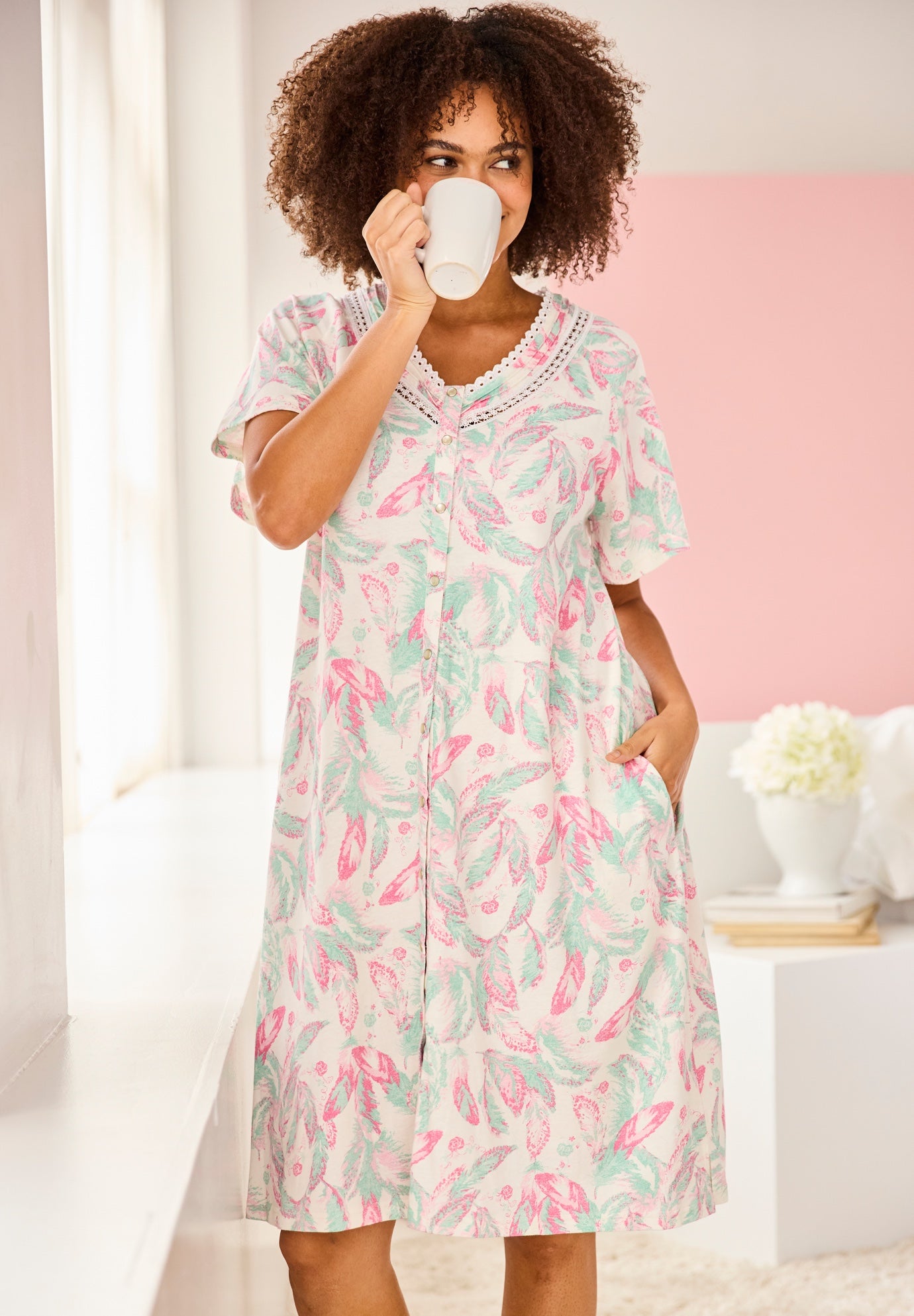 Only Necessities&reg; Snap-Front Gown image number 2