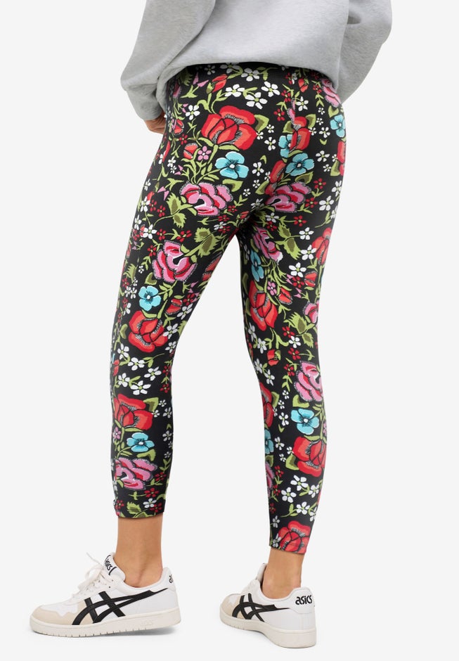 Stretch Knit Capri Legging image number 1