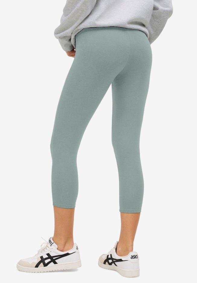 Stretch Knit Capri Legging image number 1