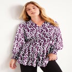 Smocked Georgette Tunic image number null