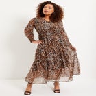 Tiered Maxi Dress image number null