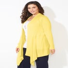 Mixed Rib Drape Cardigan image number null