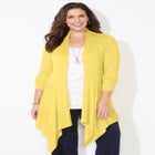 Mixed Rib Drape Cardigan image number null