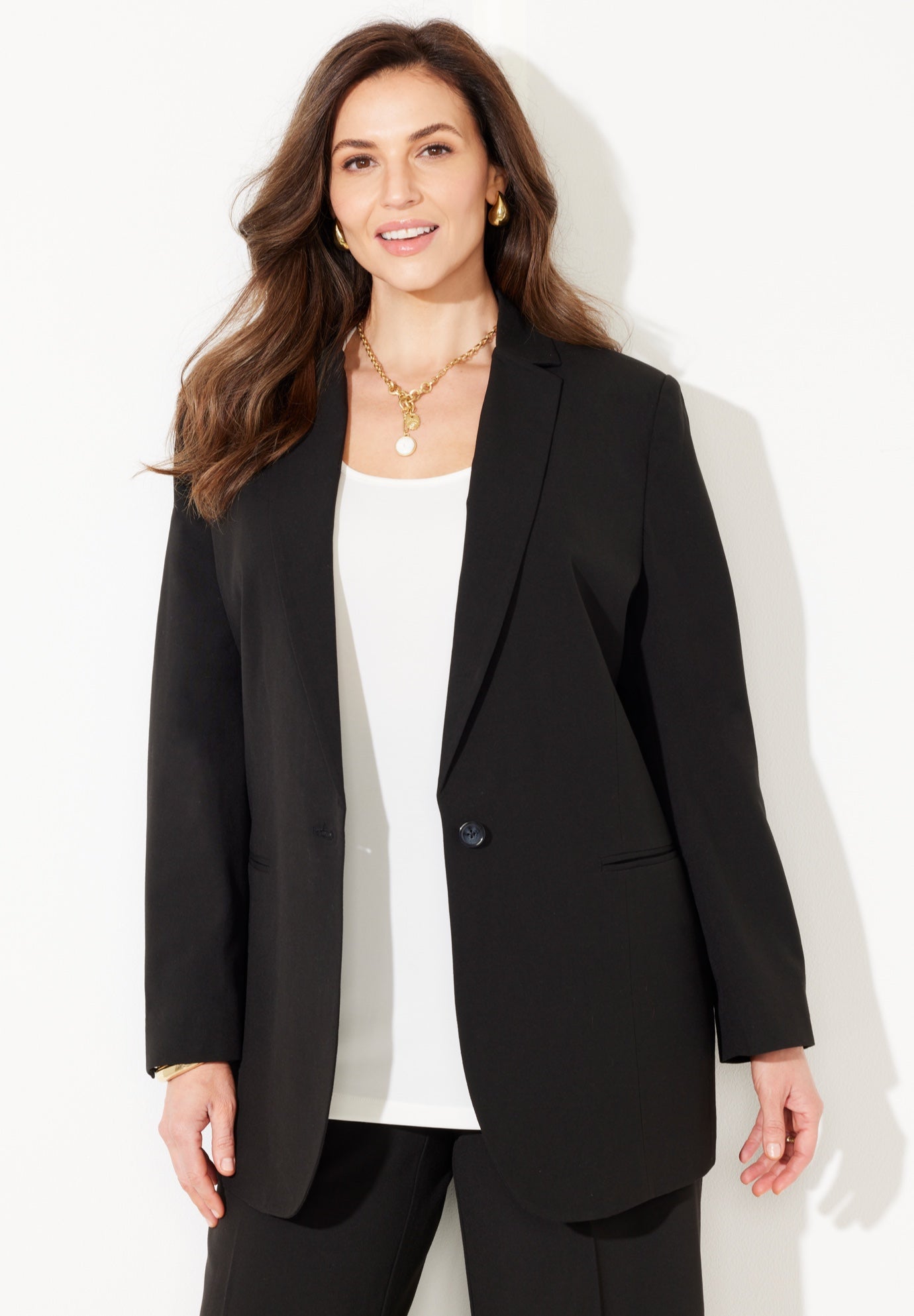 Right Fit&trade; Curvy Blazer image number 0
