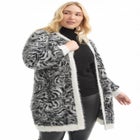 Leopard-Print Eyelash Cardigan image number null