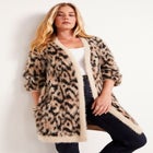 Leopard-Print Eyelash Cardigan image number null