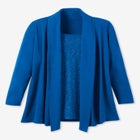 2-Fer Cardigan & Attached Lace Tunic image number null