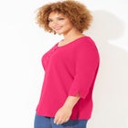 Liz&Me® Knit Henley Top image number null