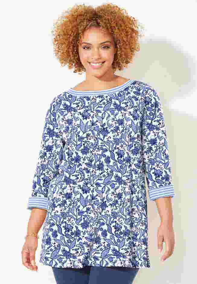 Liz&Me® Boatneck Top image number 0