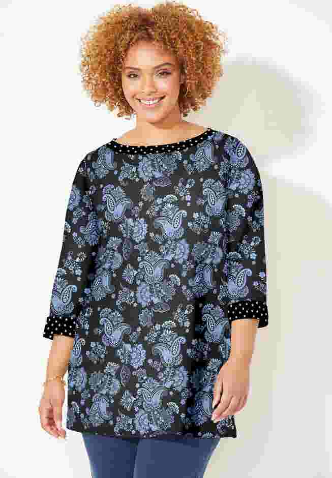 Liz&Me® Boatneck Top image number 0