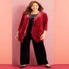 AnyWear Velvet Wide Leg Pant image number null